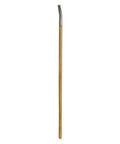 Hay And Alfalfa Fork Handle Replacement For Four And A Half Foot Bale Fork With One And Seven Sixteenths Inch Bore And Four Inch Deep Eight Inch Ferrule Durable Wooden Shaft For Heavy Duty Farm Use, ash wood shaft with metal ferrule
