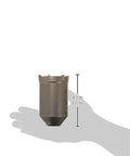 DEWALT concrete drill bit, carbide core bit body, 2-1/2 in x 4 in, front view with hand for scale
