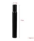 Two Pack Black Steel Seat Post 25.4mm Diameter, 180mm Long, 1 Inch Seatpost, Replacement For Kids Bikes, Trikes, And Toddler Balance Bikes