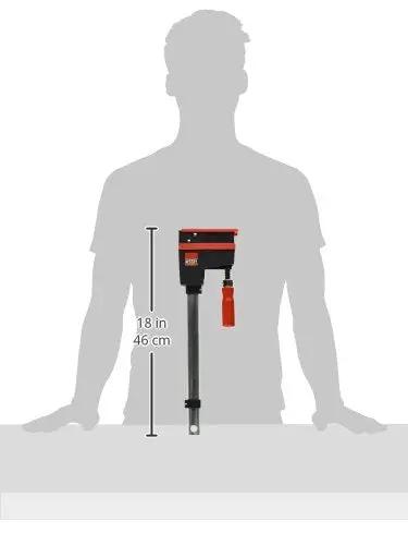 Twelve Inch K Body Revo Junior Parallel Clamp Eases Hand Fatigue Using A Featherweight Build While Delivering 900 Pound Nailed Shut Grip And Wide Throat, 18 inch dimension.