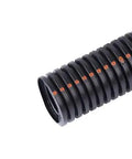 Pro Grade UV Resistant Nylon Wire Loom Non Slit Flexible Conduit Fits Like A Glove, 10 foot heavy duty cable sleeve wrap tube detail.