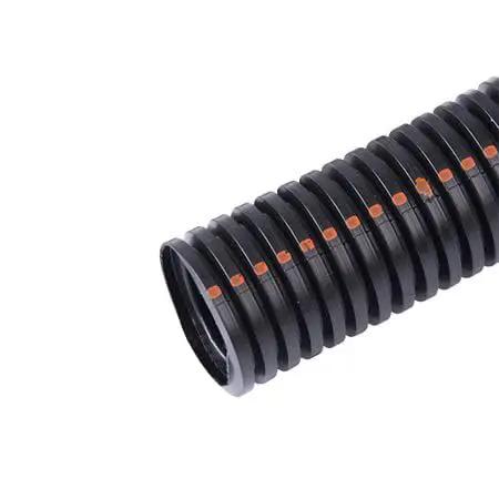 Pro Grade UV Resistant Nylon Wire Loom Non Slit Flexible Conduit Fits Like A Glove, 10 foot heavy duty cable sleeve wrap tube detail.