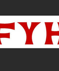 FYH logo in bold red letters on a white and black background.