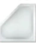 Neo Angle White Skylight Inner Garnish For Auto Interiors 20 By 8 Inch Trim Piece featuring sleek white angular design