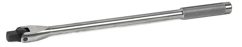 Three Quarter Inch Drive Hinge Handles With Ball Detent For Secure Socket Retention, Ergonomic Flex Handle Design Reducing Fatigue, 19 Inch Length