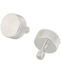1/4-20 Thumb Screw Button Head Cap Screw Brass Nickel Plated Two-Piece Camera Accessory Replacement for Tripods and Mounts