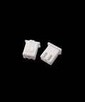 50 Sets Of JST XH 2.54Mm 2Pin Male Female Housing With Pin Header Terminal Kit For Solid Wire Connector Projects And Wiring Repairs, white 2-pin plastic housings