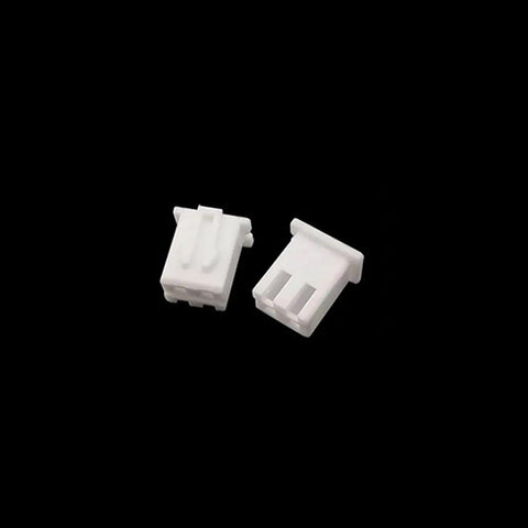 50 Sets Of JST XH 2.54Mm 2Pin Male Female Housing With Pin Header Terminal Kit For Solid Wire Connector Projects And Wiring Repairs, white 2-pin plastic housings