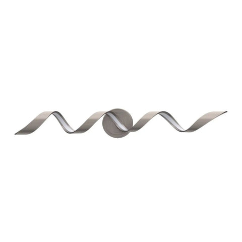 Dimmable Modern LED Vanity Light 32 Inch Spiral Design Over Mirror Wall Fixture For Bathroom Bedroom And Living Room, 20W, 6000K