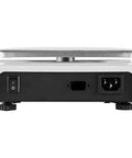 Industrial Counting Scale for Parts and Coins With 10 Kg Capacity, showing rear side with power switch and port, LED display.