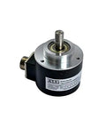 58mm Outer Diameter Optical Incremental Rotary Encoder 1024PPR 10mm Shaft Push Pull Output ABZ Signals With Side Socket