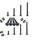 32 Piece M6 Hex Bolts And Socket Nuts Replacement Kit For Beds, Furniture, Headboards And Cribs Includes 12 16 25 35 45 55 65 75 Mm Bolts And 32 Nuts, Durable Carbon Steel, Hex Drive, No Fuss Easy Install.