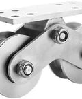 Built Tough Heavy Duty Groove Wheel Pulley For Wire Systems 304 Stainless Steel Bearing Track Perfect For Lifting And Sliding Doors