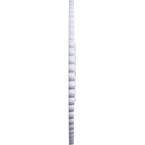 Side view of 36 And One Quarter Inch Outside Diameter Ceiling Medallion With One Seven Eighths Inch Projection Fits Canopies Up To Six And A Quarter Inch Lightweight For Quick Install Dope Detailing Prime Ready For Paint Or Faux Finish