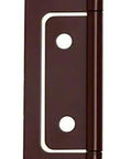 Brown 2.5-Inch Lightweight Iron Flash Hinge With Wood Screws For Quick Hanging, Universal Handed Design, No Left Or Right Orientation