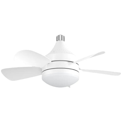 Quiet Operations Ceiling Fan With Integrated LED Light For Various Living Room Bedroom Enhancing Comfortable, white finish, modern design, 4 blades.