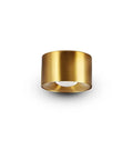 Node Series 3.25 Inch Integrated LED Surface Mounted Downlight ETL Certified Antique Brass Finish, front view