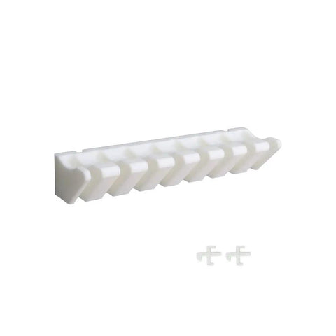 White wall-mount Skådis Tape And Tool Holder Pegboard Organizer for tape rolls and accessories, compatible with pegboard systems.
