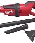 Powerful Cordless 12 Volt Compact Vacuum For Quick Cleanups With 34 CFM Motor, 29 Minute Run Time On REDLITHIUM XC 4.0 Ah Batteries, Versatile Attachments For Crannies To Big Surfaces, Clear Viewing Window, Tool Only showing main unit and attachments