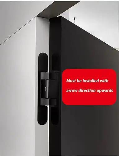 Heavy Duty Silent Pivot Hinge With Soft Close Concealed Hardware For Wood And Folding Doors In Silver shown installed between two panels.