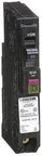 QO120PDF Square D 20A 1-Pole Circuit Breaker Dual Function For Home Panels, black design view, safety upgrade