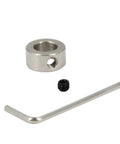 10mm Shaft Collar Lock Ring Set For 3D Printer Parts With M5 Screws, Carbon Steel Nickel Plated, Allen key, silver finish