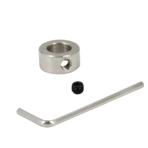 10mm Shaft Collar Lock Ring Set For 3D Printer Parts With M5 Screws, Carbon Steel Nickel Plated, Allen key, silver finish