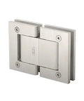 Oil Dynamic 180 Degree Glass To Glass Hinge With Adjustable Self Closing Speed For 5/16 To 9/16 Inch Glass No Hold Open Satin Nickel Finish Also Available In Brushed Satin And Brite Chrome, glass door hinge