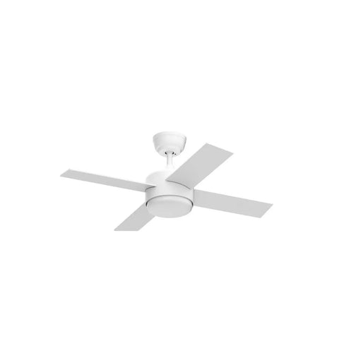 White Ceiling Fan With Lights And Remote For Indoor Outdoor Use, 44 Inch Modern Ceiling Fan With Tri Color Dimmable LED