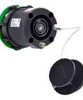 Heavy Duty Industrial Receptacle 600 Amp 600 VAC Size S Connector Plus Two Aux Terminals Poly Black Housing with disconnect cover.