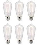 Retro Vibe LED Curved Filament Bulb 2W 2200K Amber Glow E26 Base Dimmable Nostalgic Antique Look 10 Pack Energy Saving