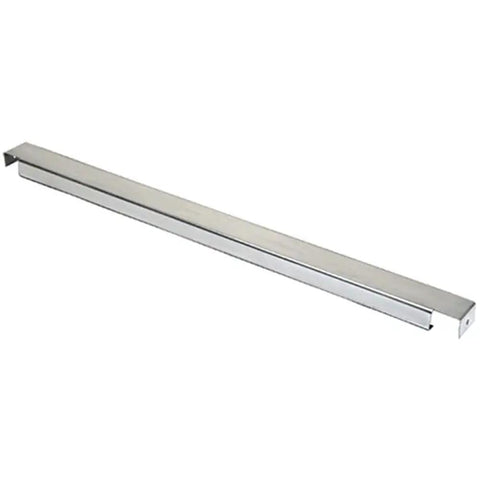 Heavy Duty Hot Dipped Galvanized Flanged Pallet Rack Cross Bar Built Like A Tank For Secure Warehouse Storage And No Sweat Pallet Safety Measuring 36 Inches Wide, single crossbar.