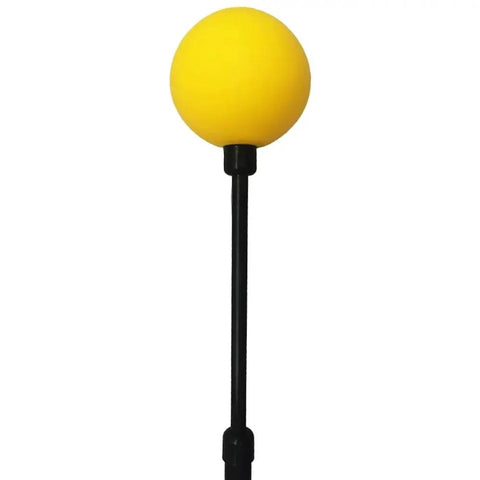Golf Swing Trainer For Men And Women To Improve Tempo Rhythm Balance And Strength with yellow ball and black shaft