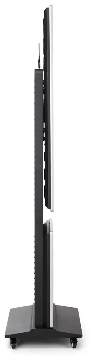 55 Inch Rotating Touch Screen Digital Signage Display With Auto Gyroscope Android Eleven Operating System profile view showcasing sleek design.