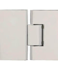 Victoria 180 Degree Glass-To-Glass Shower Hinge in polished chrome for heavy duty doors fits 3/8 to 1/2 inch tempered glass