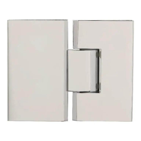 Victoria 180 Degree Glass-To-Glass Shower Hinge in polished chrome for heavy duty doors fits 3/8 to 1/2 inch tempered glass