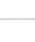 Wire Mesh Cable Tray Kit Electro Zinc Plated Steel Silver, durable cuttable cable channel for easy management, side view