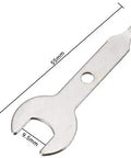 Must Have Pro Grade Three Eighth Inch Open End Wrench And Nine Point Five Millimeter Nut Spanner Set For Rotary Tools Stainless Steel