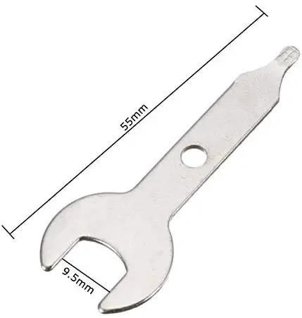 Must Have Pro Grade Three Eighth Inch Open End Wrench And Nine Point Five Millimeter Nut Spanner Set For Rotary Tools Stainless Steel