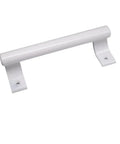 Built Tough 8 Inch Aluminum Alloy Sliding Door Handle Featuring Corrosion Resistant Surface And Comfortable Oval Grip For Bathroom Closet And Kitchen Cabinets - white finish