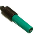 Adjustable spray nozzle for garden hoses, green and black, part of 100 Pack Adjustable Spray Nozzles And Quick Fix Hose Connectors For Half Inch Bore Pipe No Sweat Garden Plumbing Slick Valve Ends Easy Glide Hose Pipe Fittings Outdoor Gear.