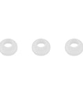 100 Piece Insulated Plastic Transistor Washers Kit With Bushing Spacers Durable Anti Rust Washers High Quality Insulation Lightweight DIY Electronics Set For Wiring And Mounting Projects, three white plastic washers