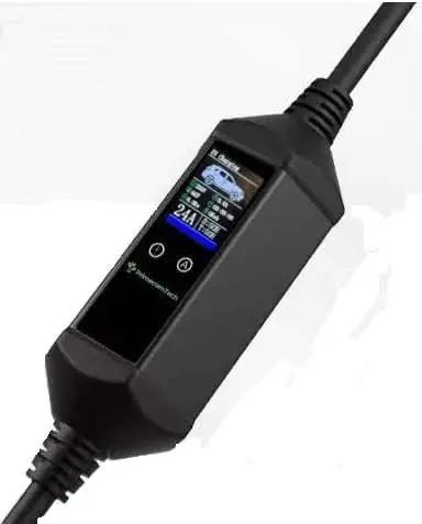 Level 2 Electric Vehicle Charger 30 Foot Cord 40 Amp 240V Charging Station control unit with display for Tesla Bolt Kona.