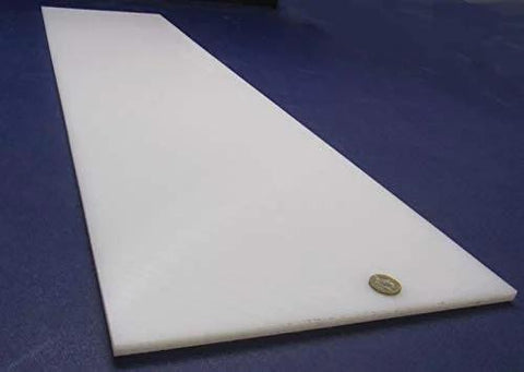Tough As Nails White UHMW Polyethylene Sheet Five Sixteenth Inch Thick Twelve By Forty Eight Inches Standard Heavy Duty Low Friction Wear Resistant Material Meets ASTM D 4020 05