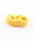Yellow pin connector block from 67 Piece DIY Engine Kit With Cylinder Piston Connecting Rods Crankshaft And Pin Connector Block For MOC Technic