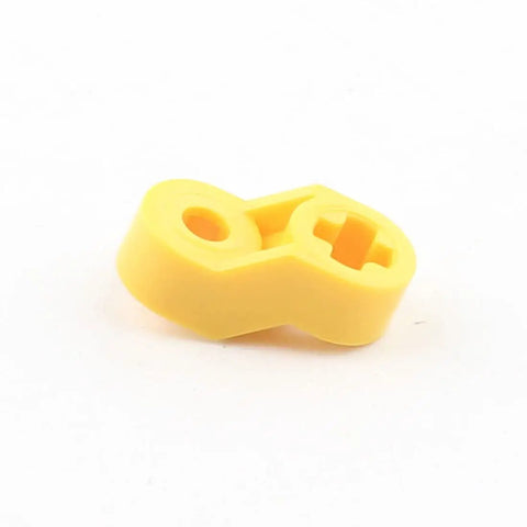 Yellow pin connector block from 67 Piece DIY Engine Kit With Cylinder Piston Connecting Rods Crankshaft And Pin Connector Block For MOC Technic