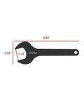 ER20 Collet Chuck Wrench Set 2 Pc 175mm Pro Grade Heavy Duty Carbon Steel Spindle Nut Tool measurement diagram
