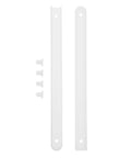 Slick White Drawer Slides For Dressers And Cabinets, Plastic Drawer Guides with mounting screws for easy installation