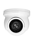 Front view of Compact Mini Turret Dome Camera 1080p Security 4 In 1 Hybrid AHD TVI CVI Analog Weatherproof MicroDome 2MP