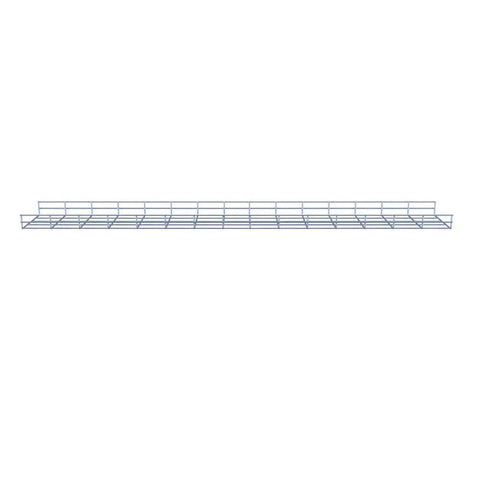 Heavy Duty Wire Mesh Cable Tray Electro Zinc Plated Silver Steel For Easy Cable Organization 1.97 In By 7.88 In By 59.06 In 2 Pack